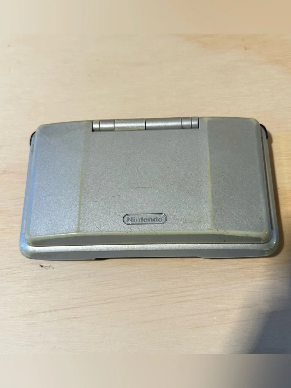 Nintendo DS Silver w/Charge 3-Games/Super Mario Bros.Tested Good Read Info Blw!